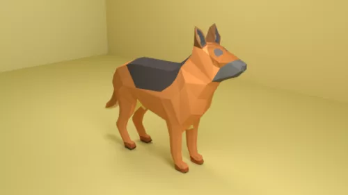 German Shepherd Dog v1 3d model German Shepherd Dog v1 3d model