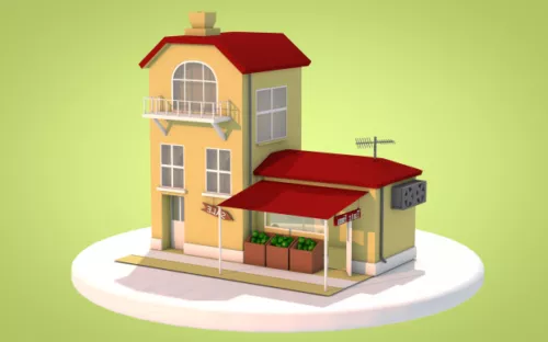 Crack House 3d model