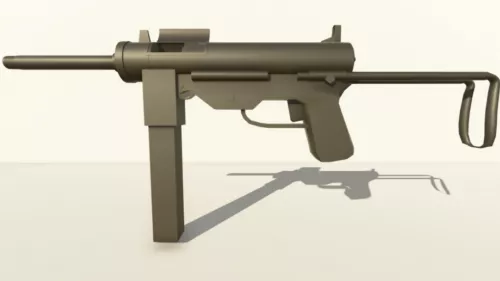M4a1 Rifle Gun With Scope 3d model