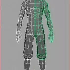 Lowpoly Male Body 3d model