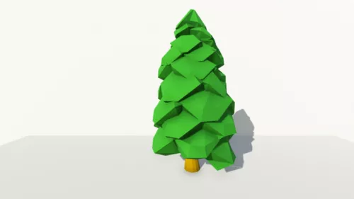 Lowpoly Cartoon Pine Tree 3d model Lowpoly Cartoon Pine Tree 3d model