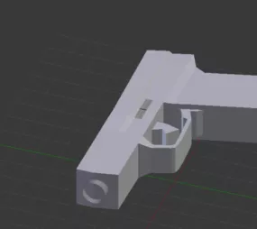 Lowpoly Pistol Gun V1 3d model