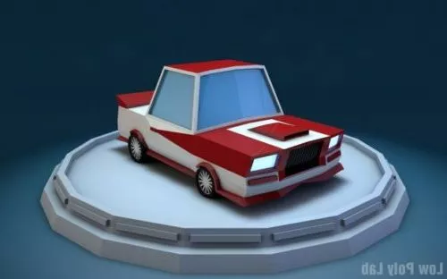 Lowpoly Racing Car For Game 3d model Lowpoly Racing Car For Game 3d model