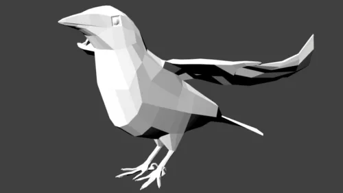 Lowpoly Raven 3d model Lowpoly Raven 3d model
