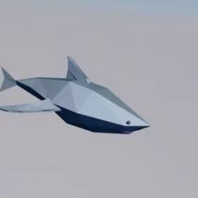 Low Poly Shark Animal 3d model