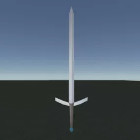 Lowpoly Medieval Sword 3d model
