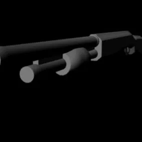 Lowpoly Shutgun 3d model
