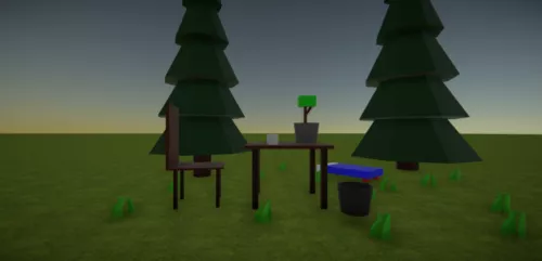 Outdoor Table Chair 3d model Outdoor Table Chair 3d model