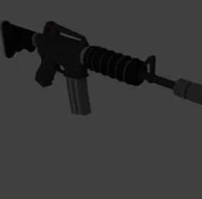 M4a1 Gun Lowpoly 3d model