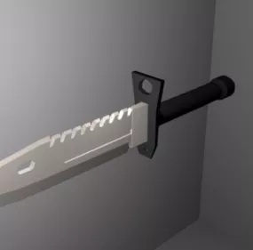 M9 Bayonet Dagger Lowpoly 3d model