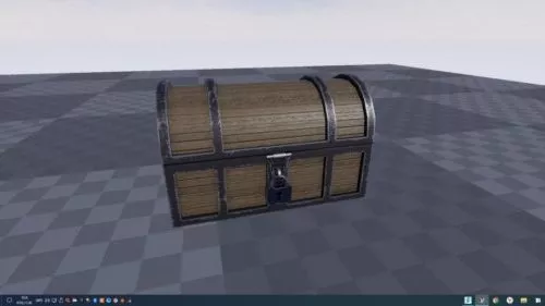 Golden Cross Treasure Chest 3d model