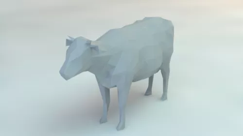 Lowpoly Cow 3d model Lowpoly Cow 3d model