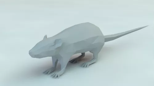 Rat Rigged 3d model