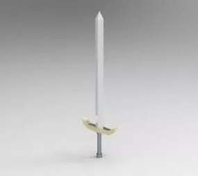 Lowpoly Vintage Sword 3d model