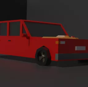 Lowpoly Gaming Car V1 3d model