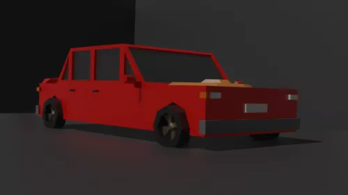 Lowpoly Gaming Car V1 3d model Lowpoly Gaming Car V1 3d model