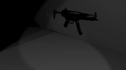 Lowpoly Flamethrower Gun 3d model