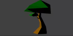 Simple Tree Lowpoly 3d model