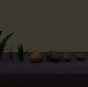 Beach Lowpoly Landscape 3d model