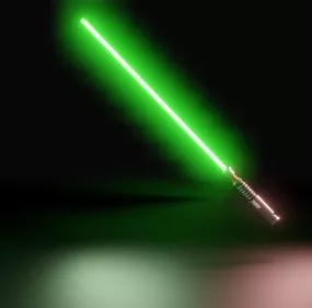 Green Luke Skywalkers Lightsaber 3d model