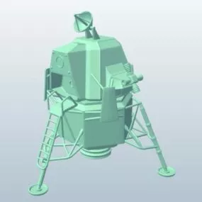 Lunar Spaceship Module 3d model
