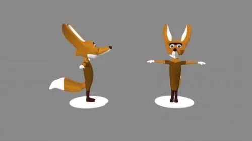 Fnaf Fox Character 3d model