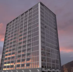 City Glass Building 3d model