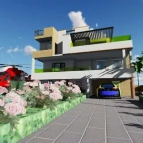 Luxury Modern Villa 3d model