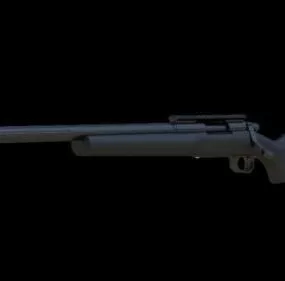 Vintage M-24 Gun 3d model