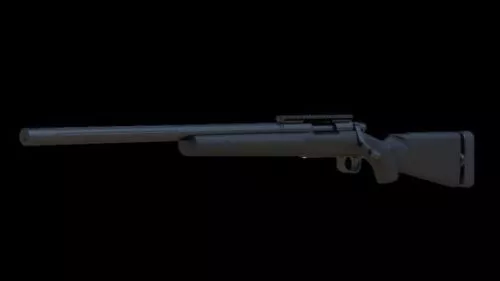 Warrior And Sniper Gun 3d model