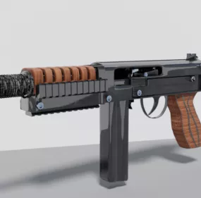 M1-a1 Thompson Gun 3d model