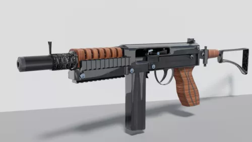 Machine Gun Toy 3d model