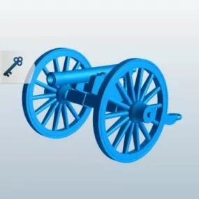 Vintage Napoleon Cannon 3d model