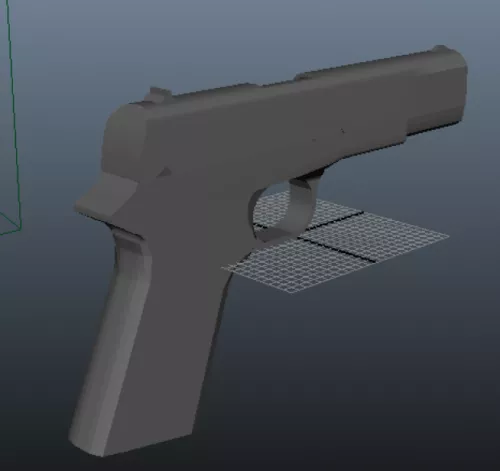 Weapon Machine Gun Mitra 3d model