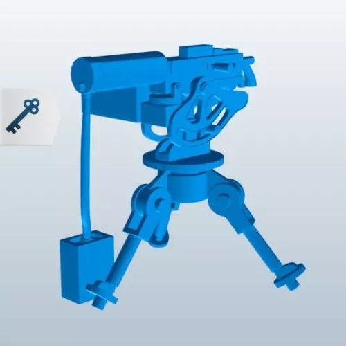 Gun System Flak37 3d model