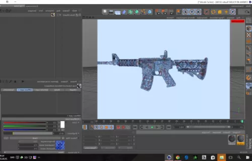 An94 Assault Rifle Gun 3d model