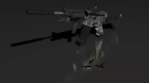 Army M4 Carbine Gun 3d model Army M4 Carbine Gun 3d model
