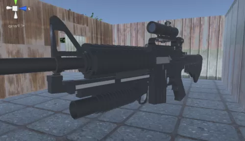 Silver Shot Gun 3d model