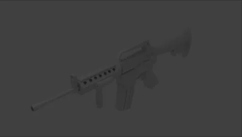 Mp5 Western Submachine Gun 3d model