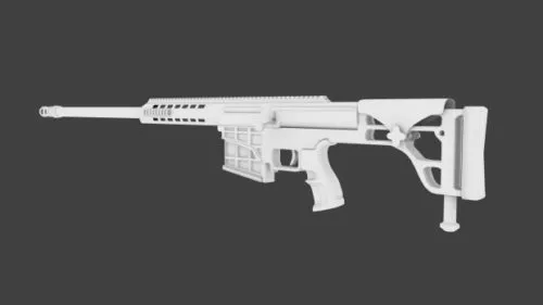Railgun Prototype Weapon 3d model
