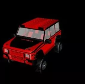 Red Mercedes G Class Car 3d model