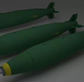 Mk83 Bomb Weapon 3d model