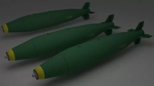 Mk83 Bomb Weapon 3d model Mk83 Bomb Weapon 3d model