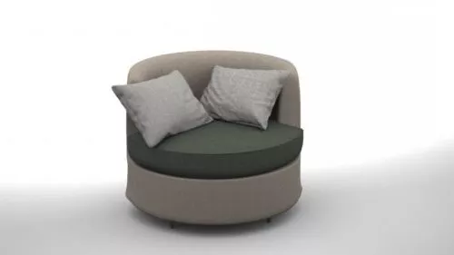 Modern Round Chair V1 3d model Modern Round Chair V1 3d model