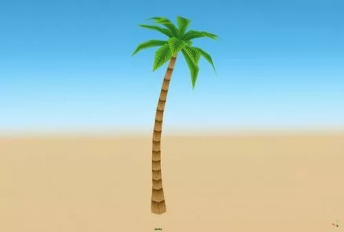 Cartoon Palm 3d model Cartoon Palm 3d model