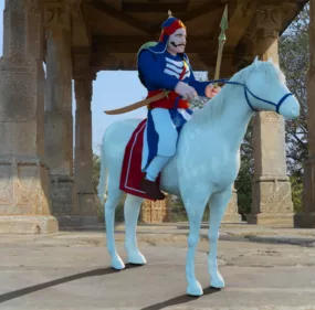 Chetak Horse With Maharana 3d model