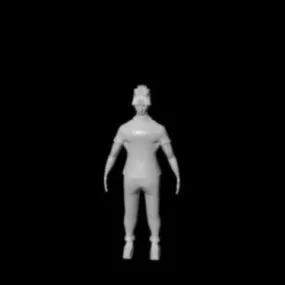 Male Character Basic Mesh 3d model