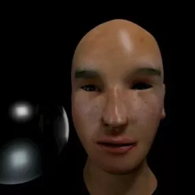 Adult Male Head Character 3d model