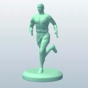 Male Running Figurine 3d model