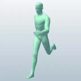 Man Running Character 3d model